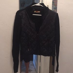 Black jacket with zipper